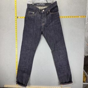 Fitted‎ Underground Jeans Mens Selvedge Blue Raw Made in Brooklyn NY Fits 30x32